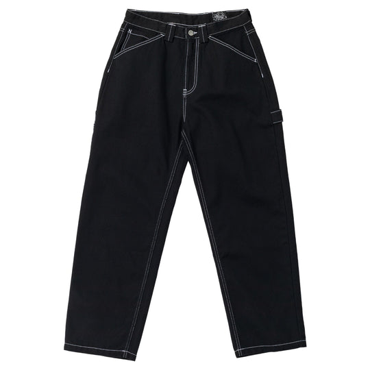 Krooked Sun Heart Carpenter Black Pants