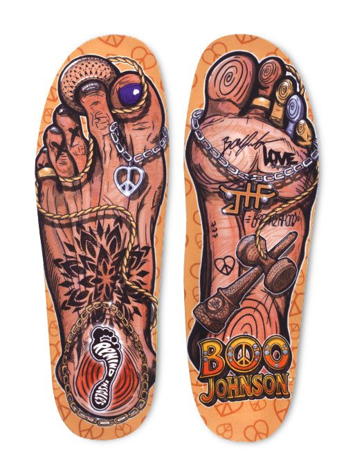Remind Destin Impact Boo Johnson Gnar Foot 5.5MM Low-To-All Arch Insoles Size 11 - 11.5