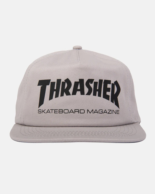 Thrasher Skate Mag Snapback Hat Grey/Black