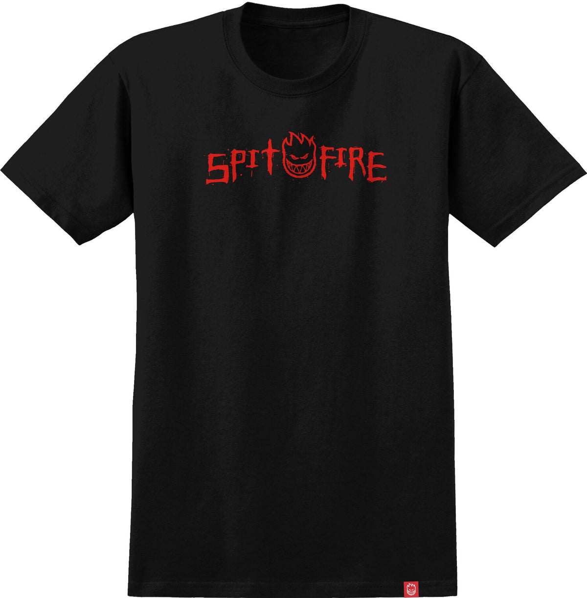 Spitfire Rough Scribble Black/Red Tee