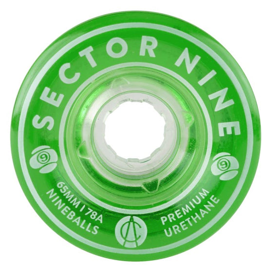 Sector 9 Nineballs Green 65MM 78A Wheels