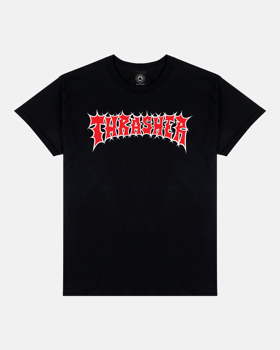 Thrasher Spikey Black Tee