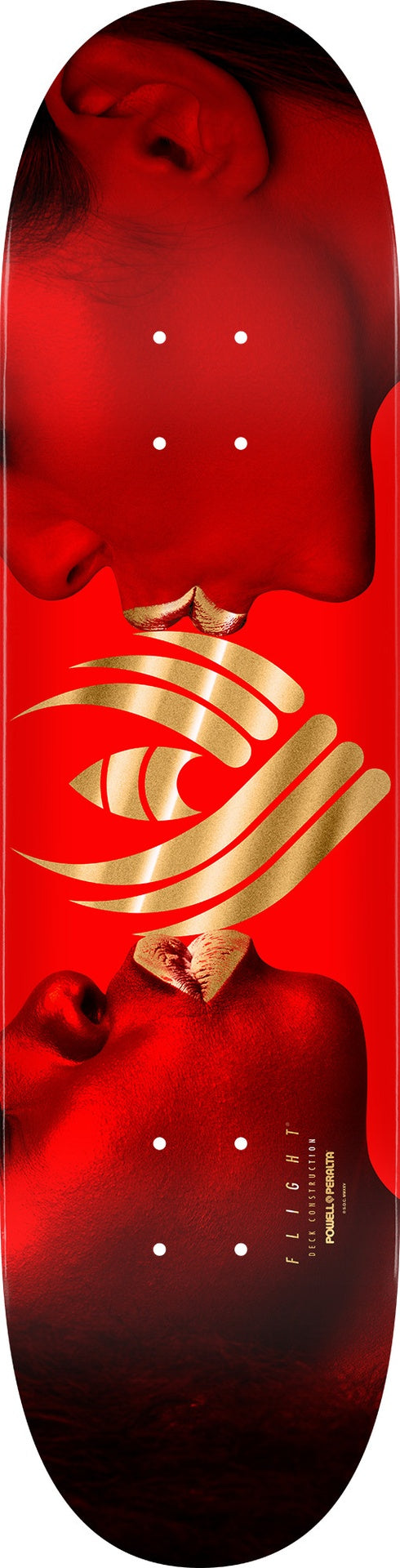 Powell Team Kiss Red/Gold Flight Deck 8.0