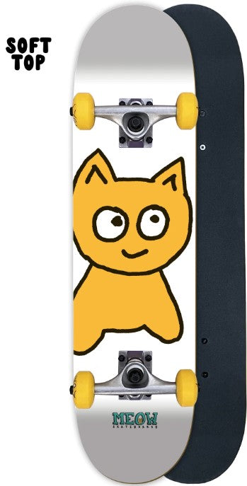 Meow Big Cat White Soft Top Mini Complete 7.00 X 29.00