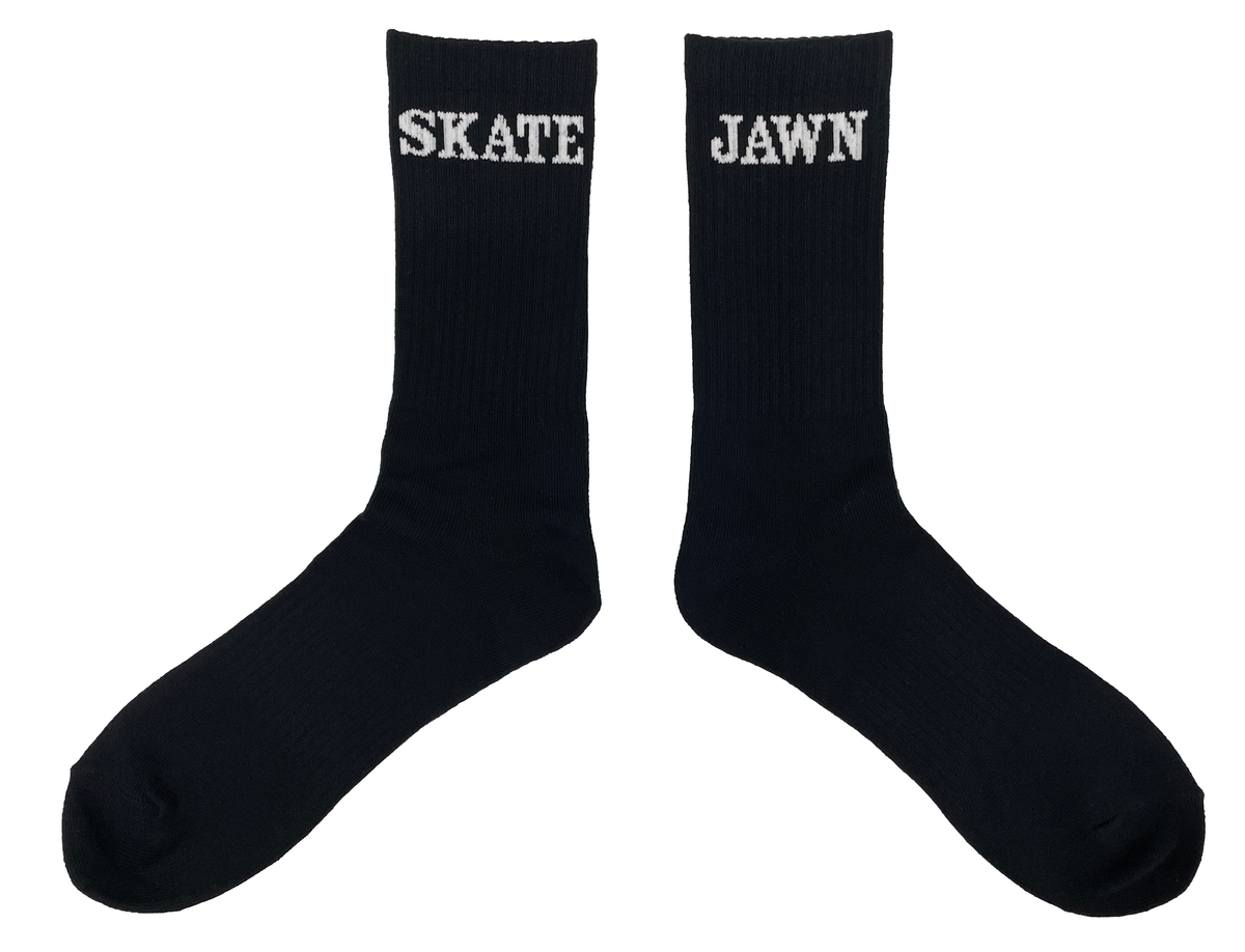 Skate Jawn Logo Socks Black