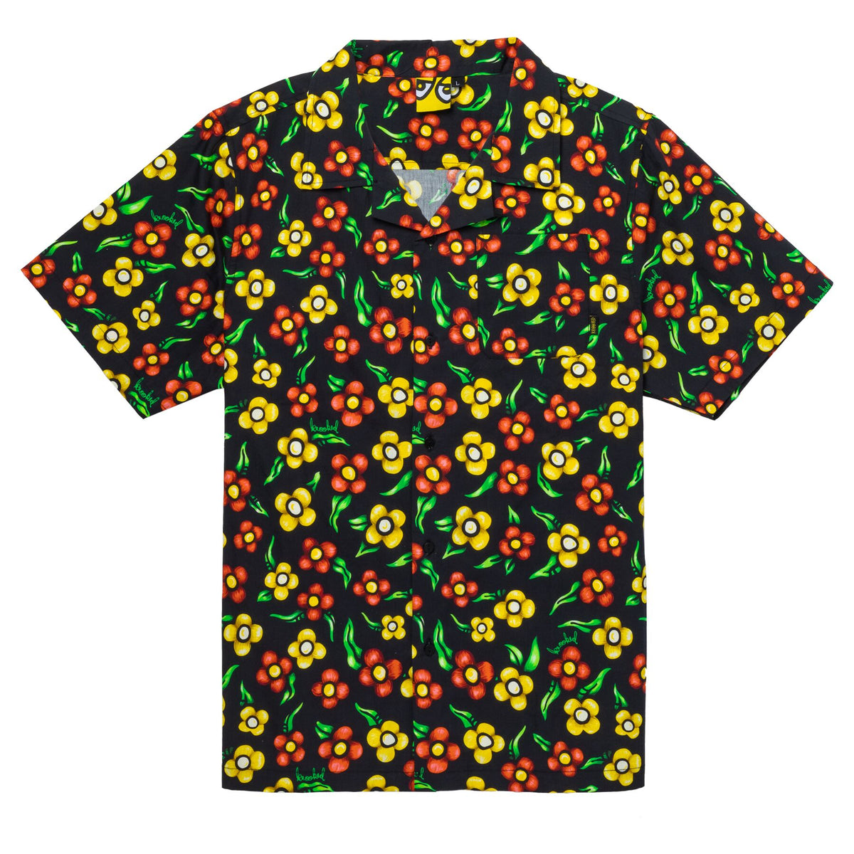 Krooked Aloha Flower Button Front Shirt