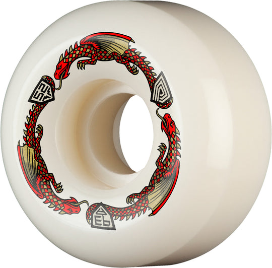 Powell Dragon Formula Red V5 Sidecuts 52MM X 30MM 93A (Set of 4)