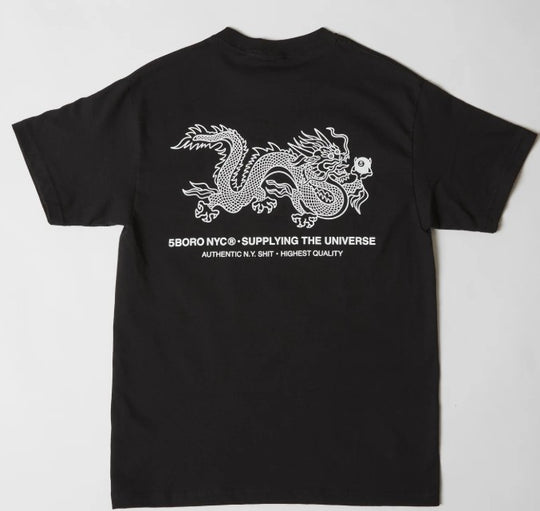 5boro 5BALL Dragon Black Tee