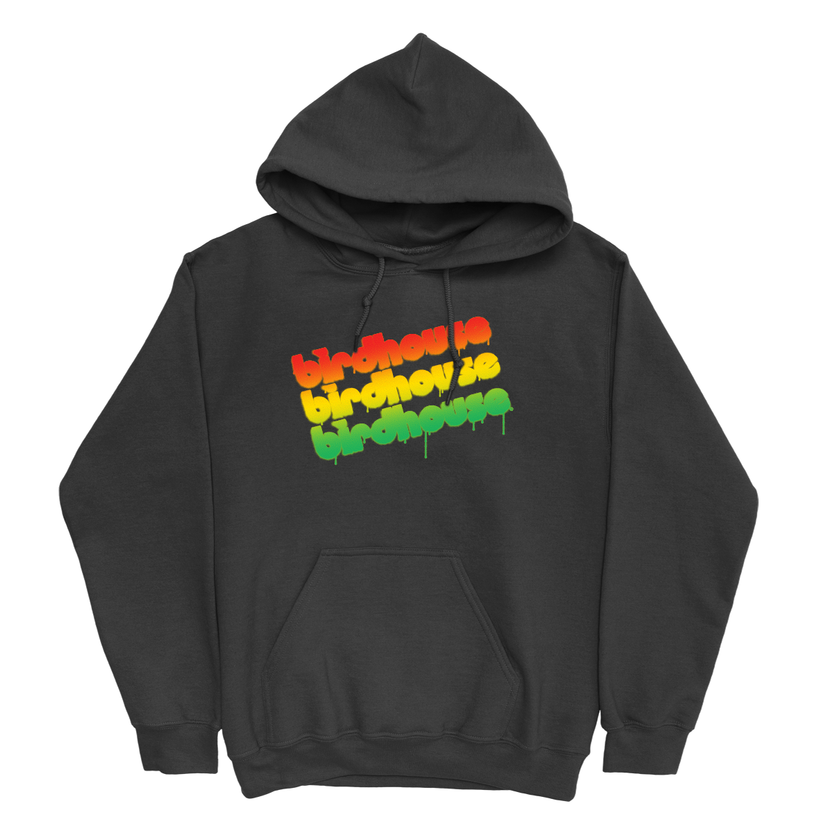 Birdhouse Triple Stack Rasta Black Hoodie
