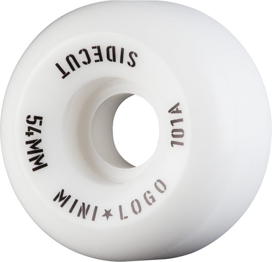 Mini-Logo Sidecuts White 54MM 101A (Set of 4)