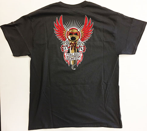 Talkin' Schmit Winged Mic Grey Tee