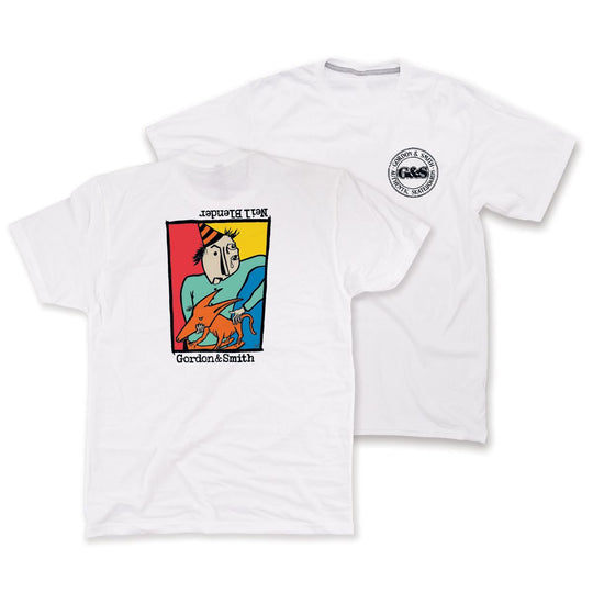 G&s Neil Blender Rocking Dog White Tee
