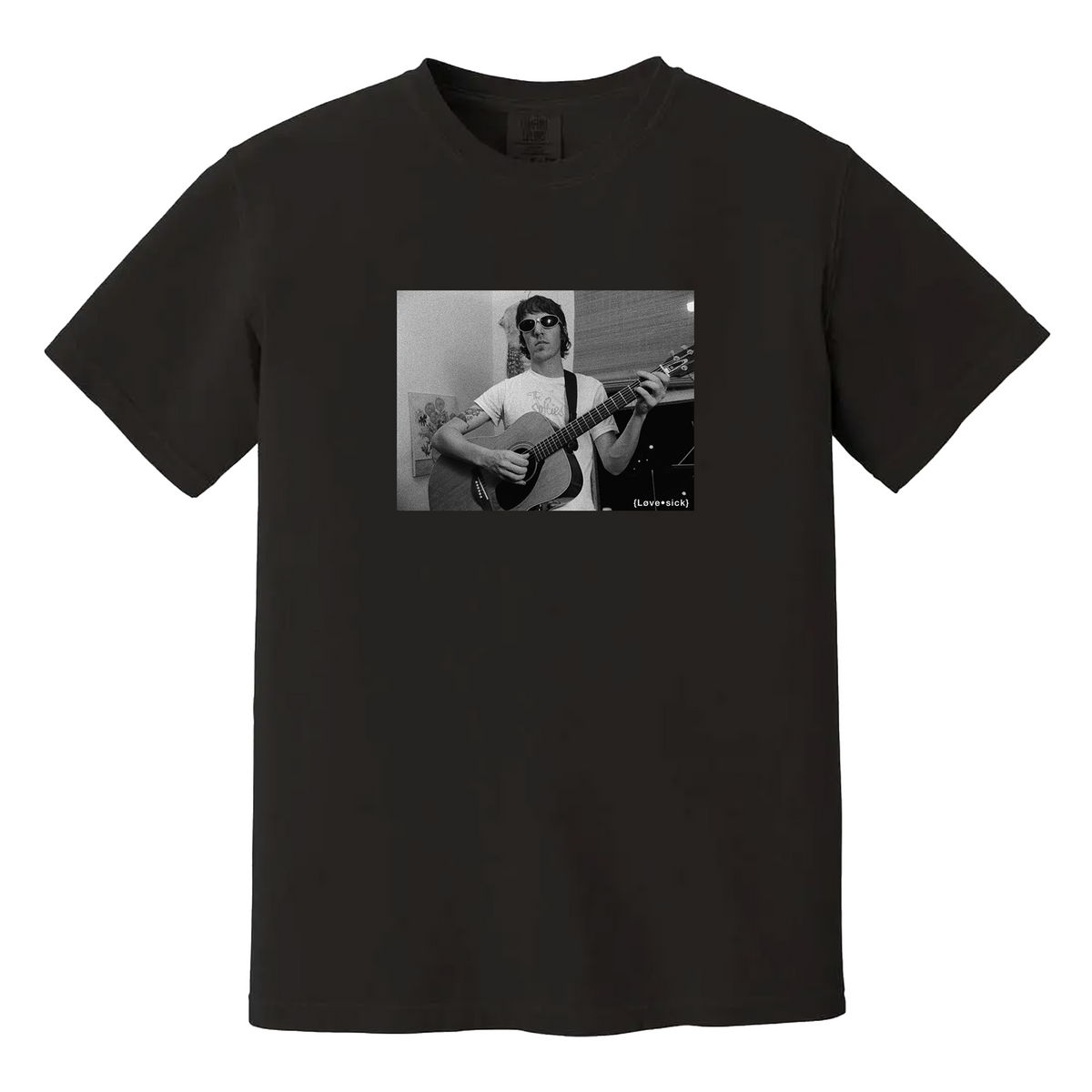 Lovesick X Elliot Smith Coming Up Roses Black Tee
