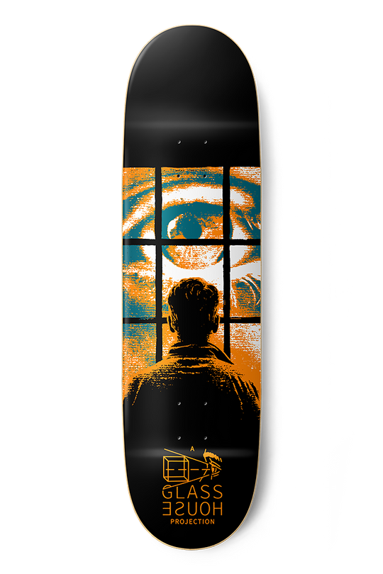 Glass House Team Eye Witness Black/Orange Deck 8.5