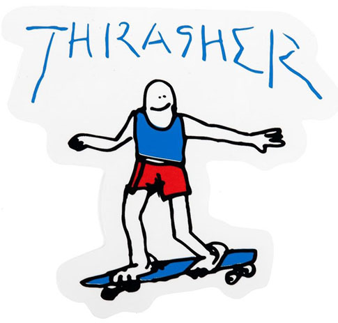 Thrasher Gonz Logo Sticker