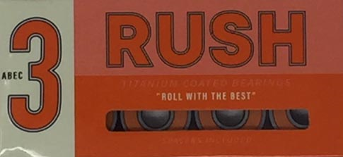 Rush ABEC 3 Bearings With Spacers Single Set