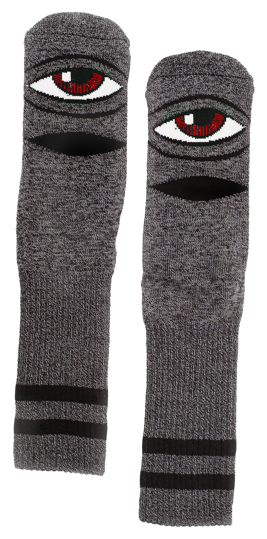 Toy Machine Heather Sect Eye Socks Black