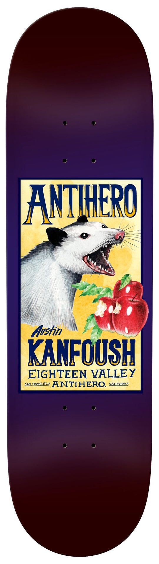 Anti-Hero Kanfoush Homer 2 Deck 8.50