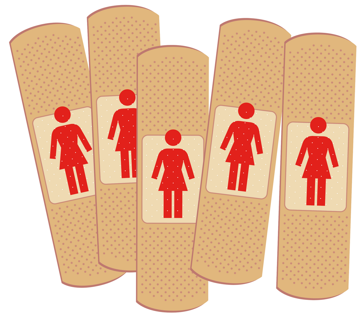 Girl Bandaid Sticker