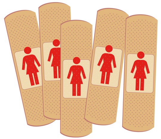 Girl Bandaid Sticker