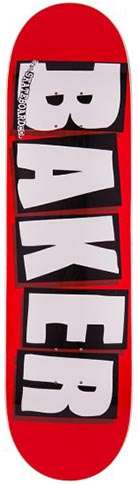 Baker Team Brand Logo White Deck 8.00