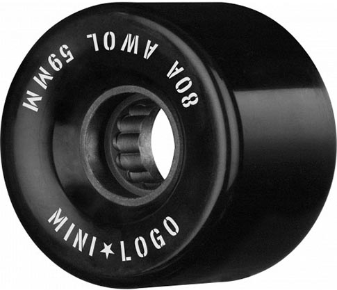 Mini-Logo A.w.o.l. Black 59MM 80A (Set of 4)