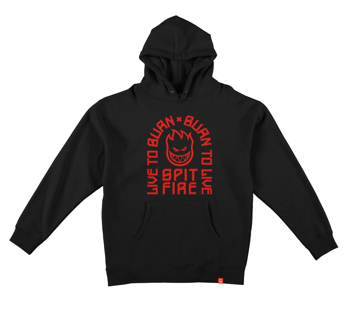 Spitfire Ltb Arch Black/Red Hoodie