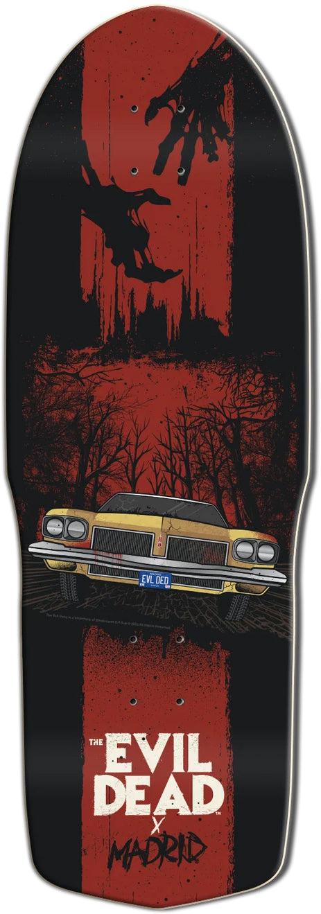 Madrid X Evil Dead 45TH Anniversary Olds Shaped Deck 10.25X30.50 (LIMITED And Hand NUMBERED)