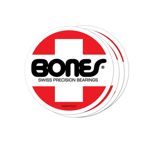 Bones OG Swiss Circle 1.75" Sticker