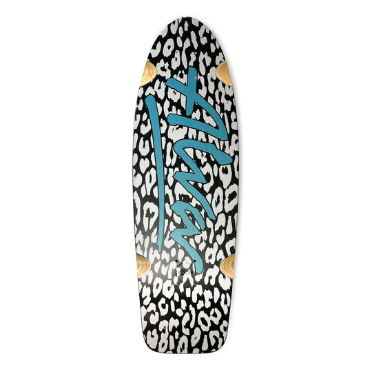 Alva 1979 Leopard Silver/Black/Metallic Blue Shaped Wheel Wells Deck 9.25 X 30.0