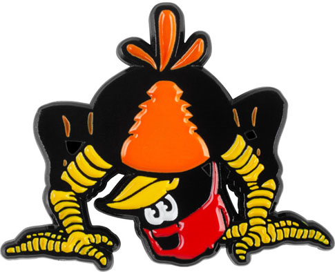 Powell Bucky Lasek Oriole Lapel Pin