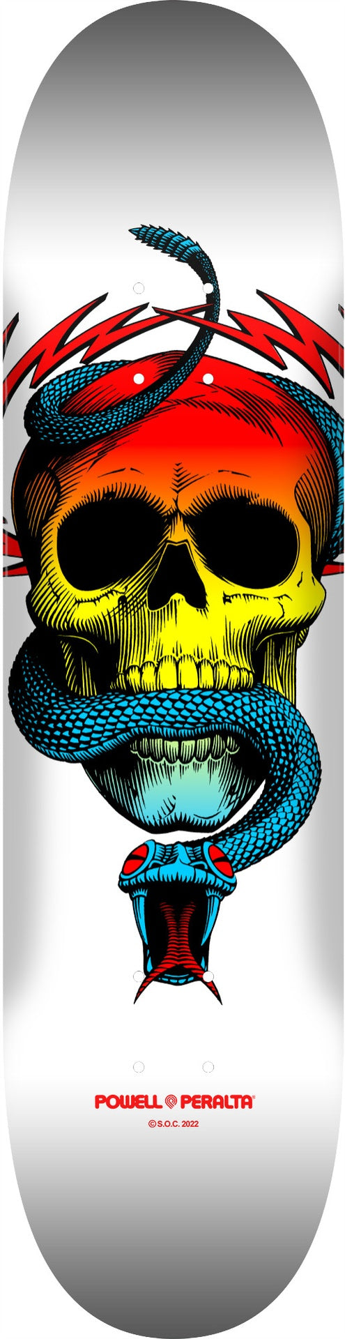 Powell Mcgill Skull & Snake Yellow Fade/White Deck 8.5