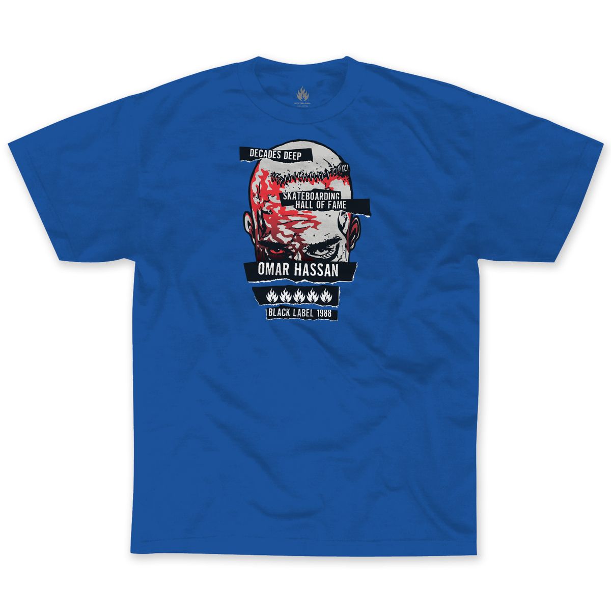 Black Label Omar Hassan Never Stop Shof Royal Blue Tee