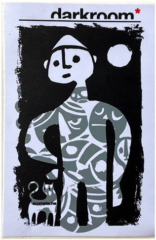Darkroom Scumstache Sticker