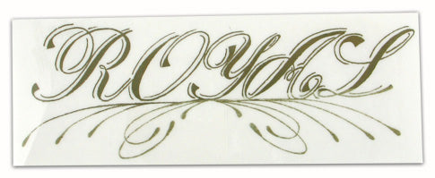 Royal Script Sticker