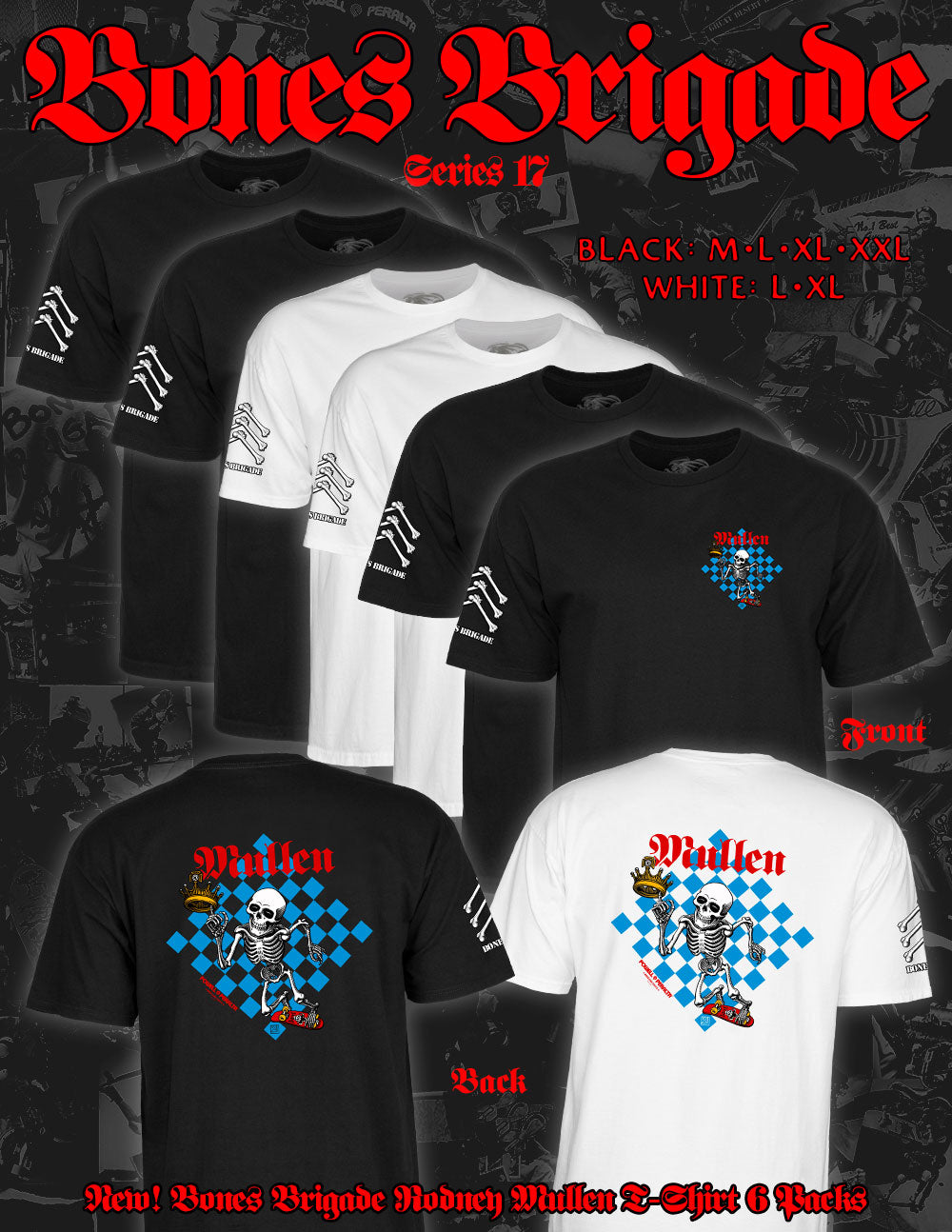 Powell Bones Brigade Mullen Tee 6-PACK