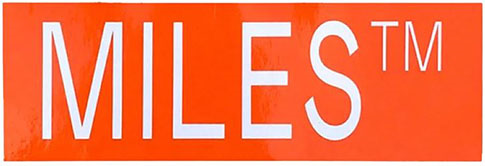 Miles Logo Sticker