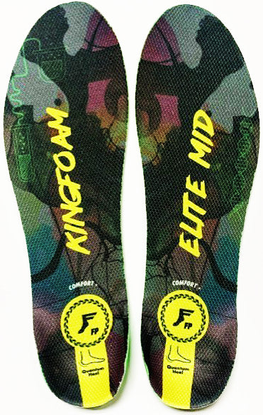 Footprint Kingfoam Elite Quantum Heel Black Camo/Yellow Mid 5MM TOE/7MM Heel Insoles Medium (5-105)