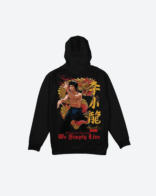 DGK X Bruce Lee Lil' Dragon Black Hoodie