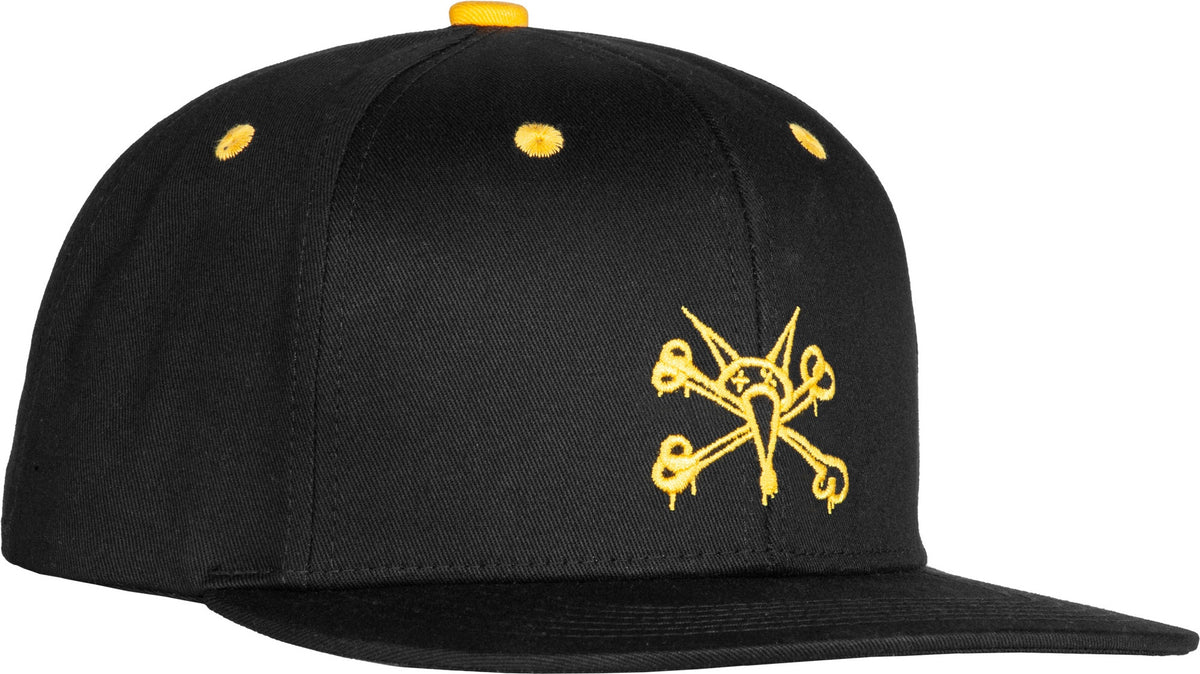 Bones Vato Rat 6 Panel Hat Black