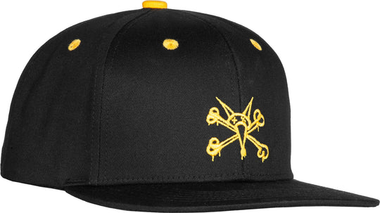 Bones Vato Rat 6 Panel Hat Black