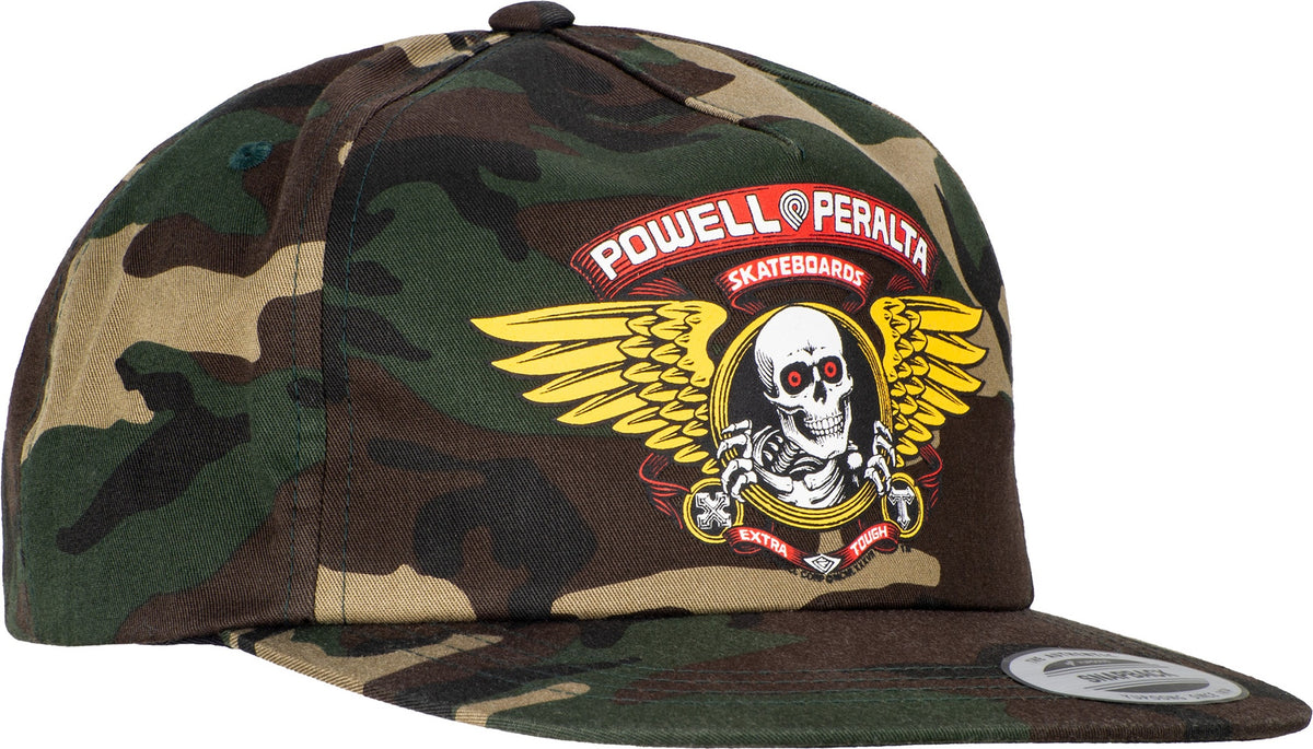 Powell Winged Ripper Snapback Hat Camo