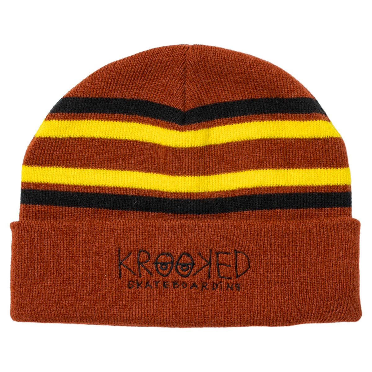 Krooked Kr Eyes Cuff Beanie Dark Red