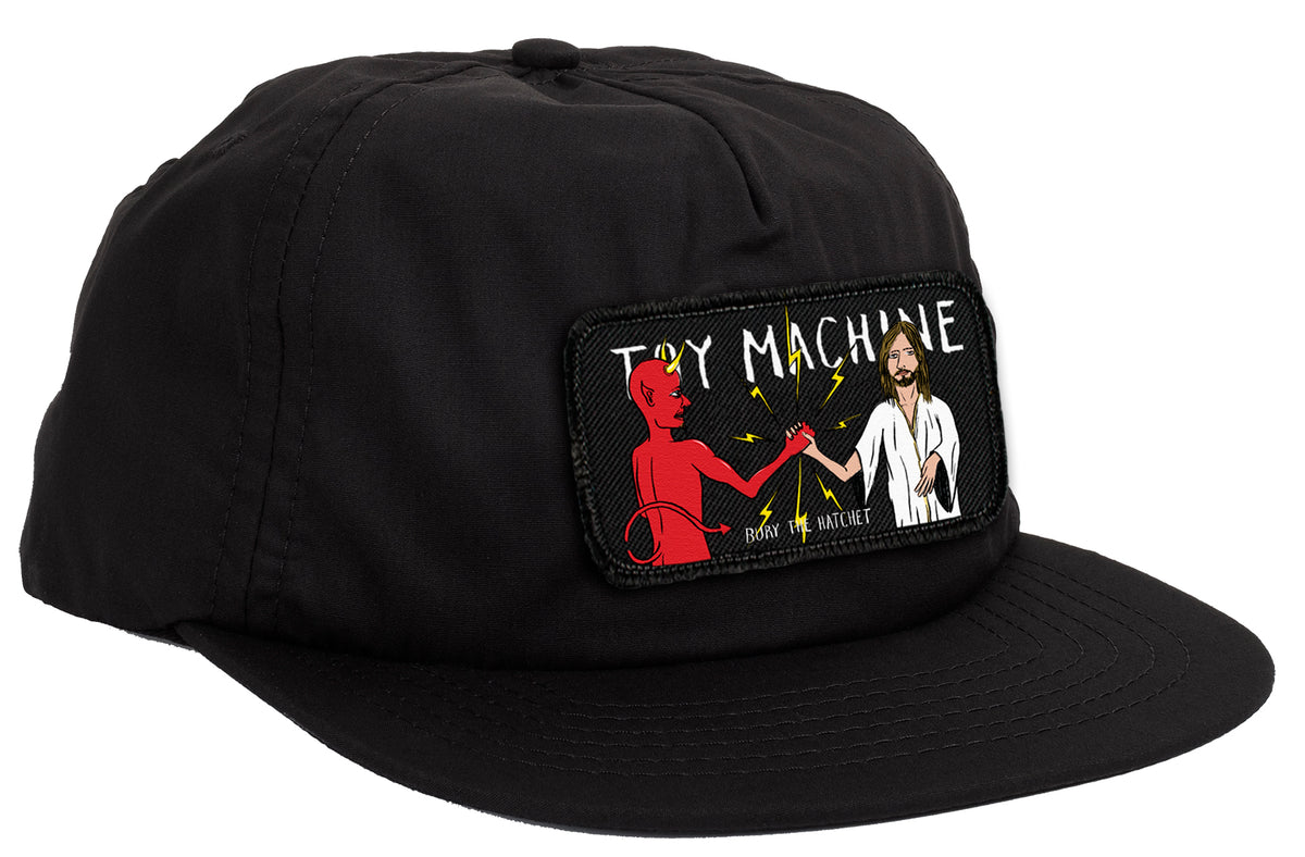 Toy Machine Bury The Hatchet Snapback Hat Black