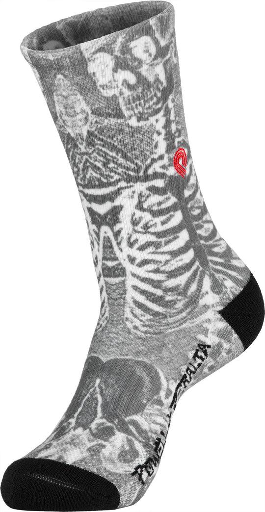 Powell Sas Skeleton Charcoal Socks