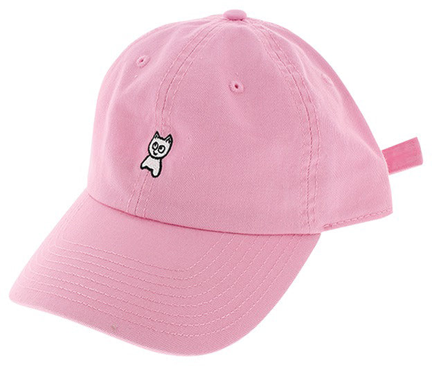 Meow Unstructured Hat Pink