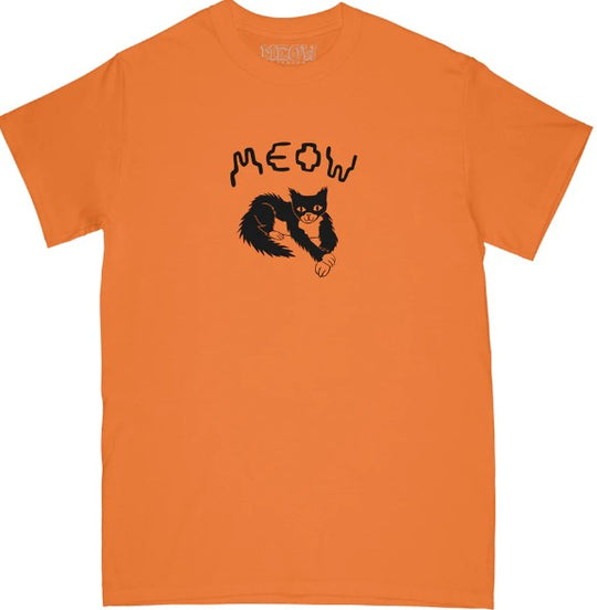 Meow Cross Paws Tangerine Tee
