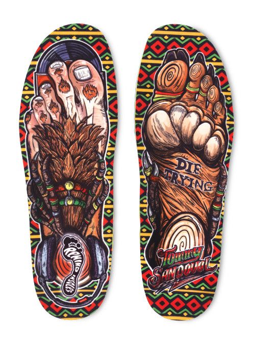 Remind Destin Impact Tommy Sandoval Gnar Foot 5.5MM Low-To-All Arch Insoles Size 11 - 11.5