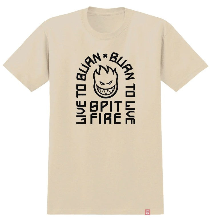 Spitfire Ltb Arch Natural/Black Tee