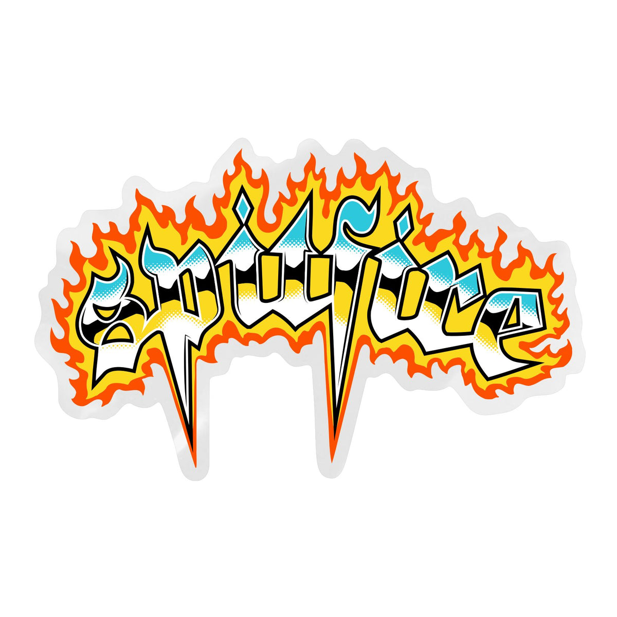 Spitfire Venom Chrome Sticker 4"